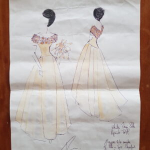 original tim allan wedding dress illustration