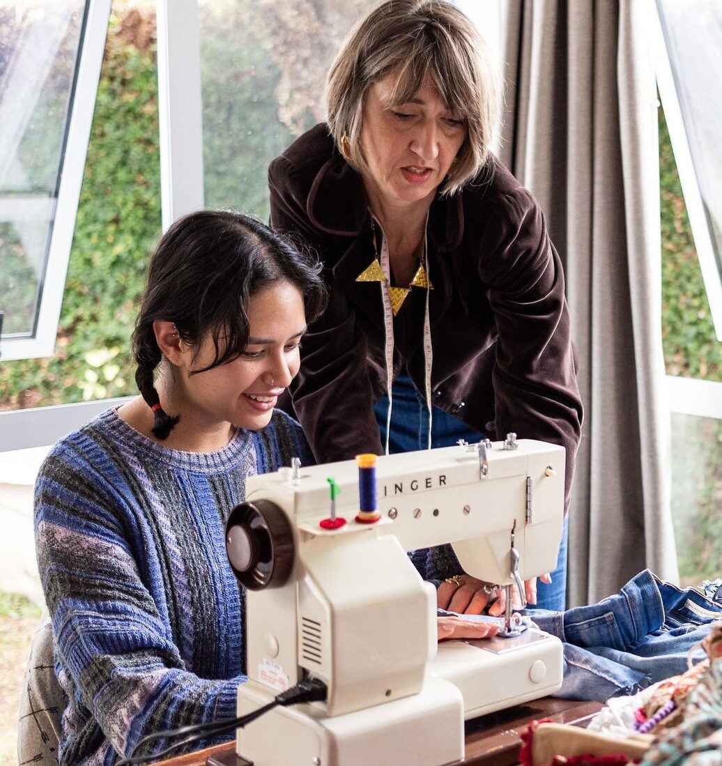 sally teaching at workshop