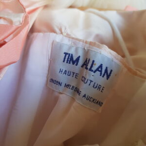 dress label showing Tim Allan Haute Couture